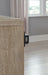 Signature Design Natural Full Bookcase Storage Bed