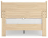 Signature Design Tan Full Platform Panel Bed