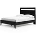 Signature Design Black/Brown Queen Panel Platform Bed