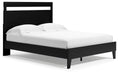 Signature Design Black/Brown Queen Panel Platform Bed
