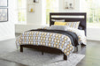 Signature Design Black/Brown Queen Panel Platform Bed