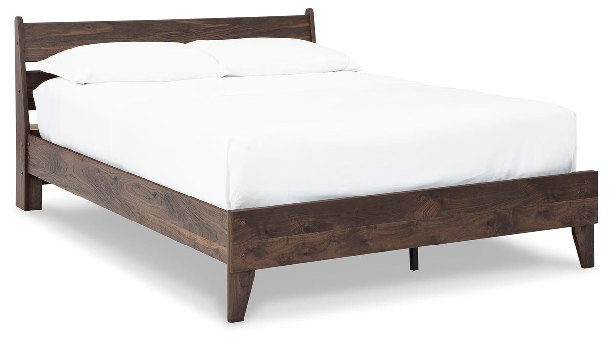 Signature Design Mocha Queen Panel Platform Bed