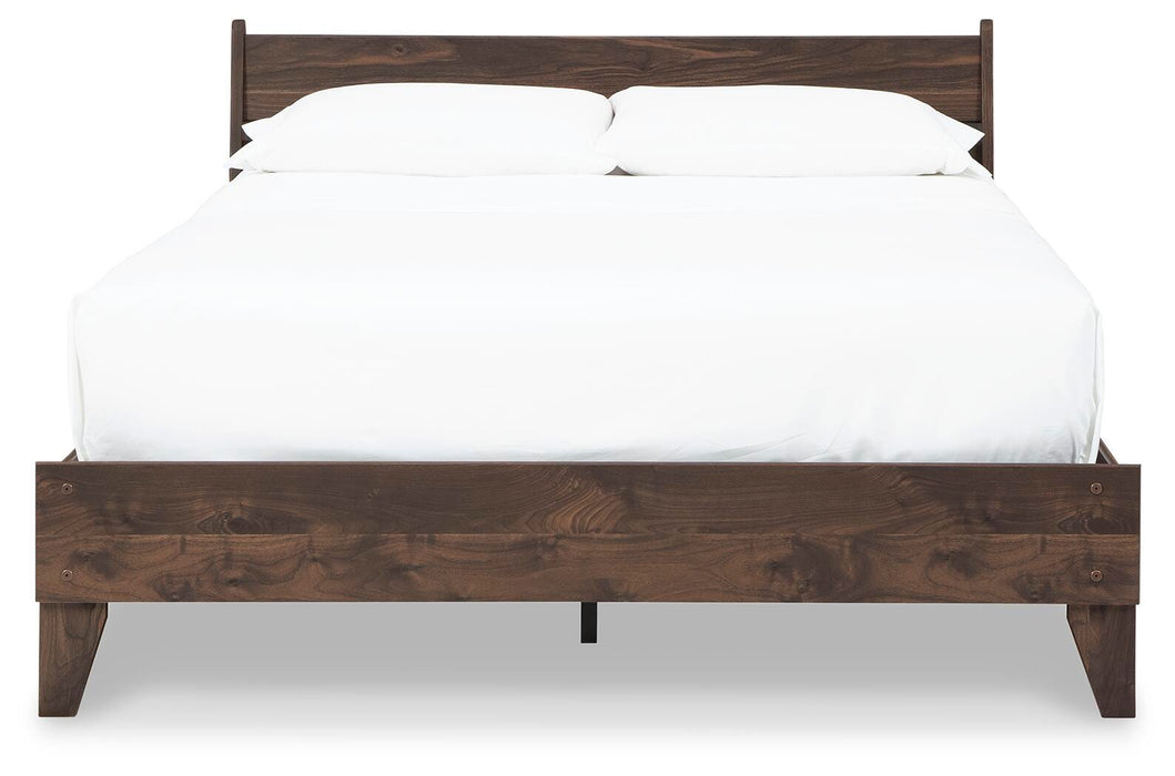 Signature Design Mocha Queen Panel Platform Bed