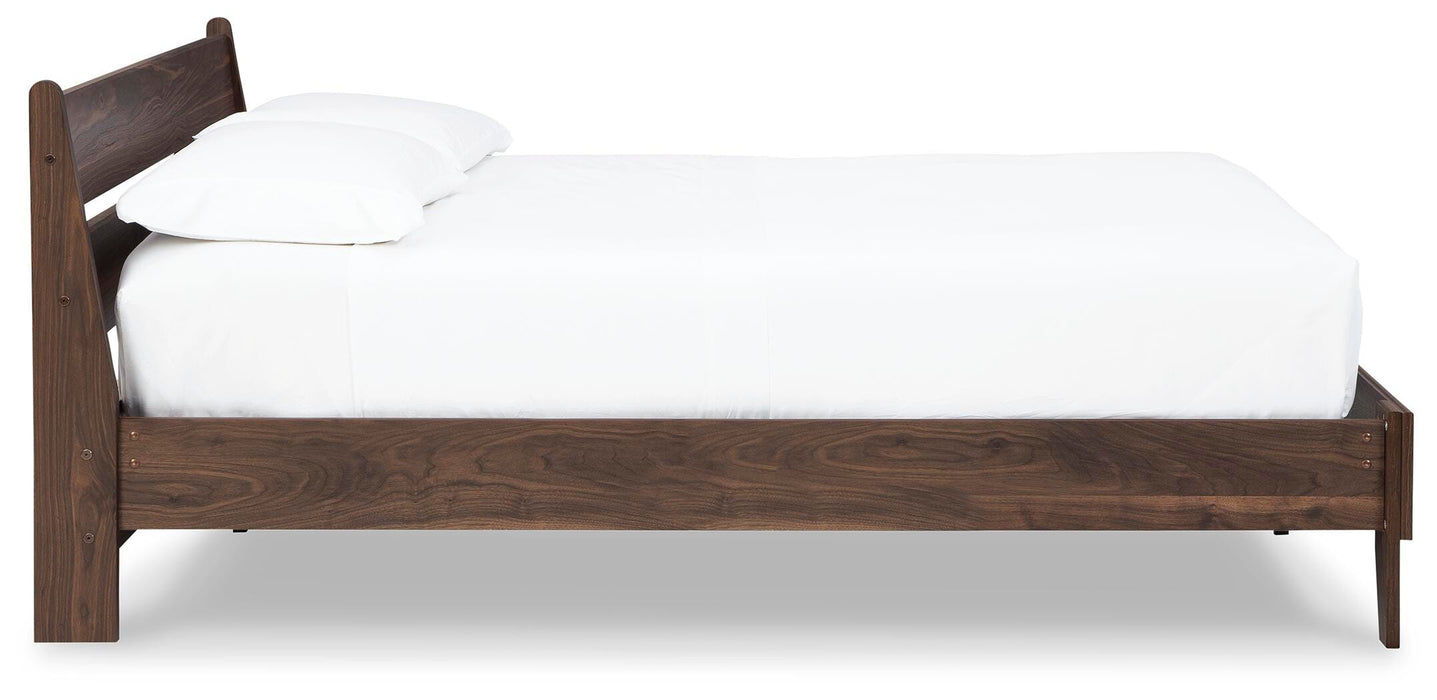 Signature Design Mocha Queen Panel Platform Bed