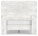 Signature Design White/Dark Charcoal Gray Full Crossbuck Panel Platform Bed