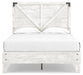 Signature Design White/Dark Charcoal Gray Full Crossbuck Panel Platform Bed