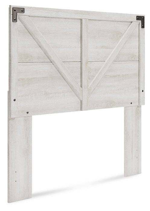 Signature Design Whitewash Full Crossbuck Panel HDBD