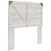Signature Design Whitewash Full Crossbuck Panel HDBD