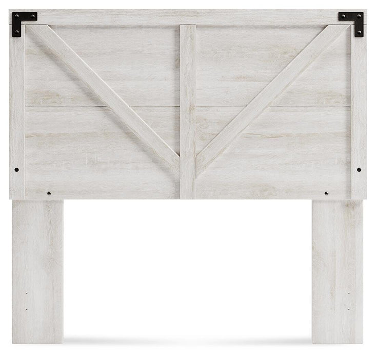 Signature Design Whitewash Full Crossbuck Panel HDBD