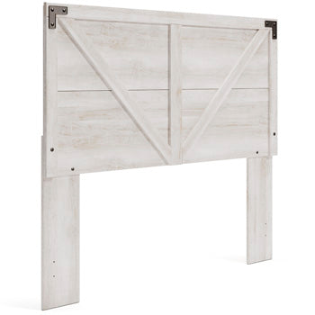 Signature Design Whitewash Queen Crossbuck Panel HDBD