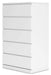 Signature Design White Five Drawer Chest
