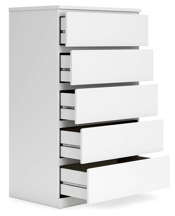 Signature Design White Five Drawer Chest