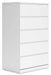 Signature Design White Five Drawer Chest