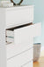 Signature Design White Five Drawer Chest