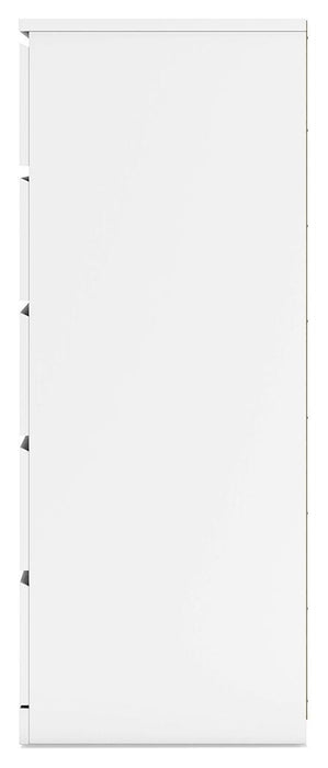 Signature Design White Five Drawer Chest