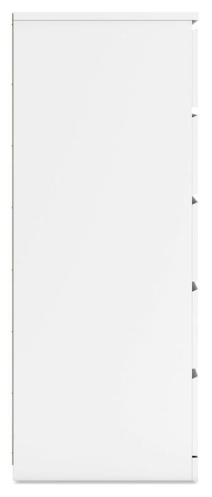 Signature Design White Five Drawer Chest