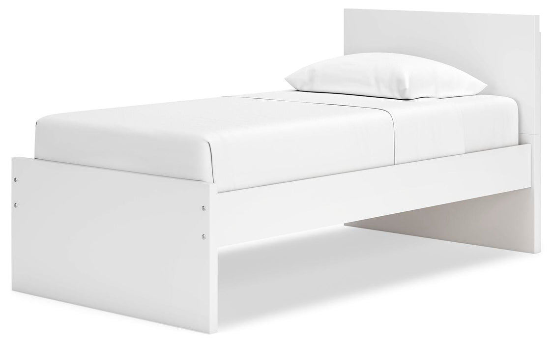 Signature Design White Twin Panel Platform Bed