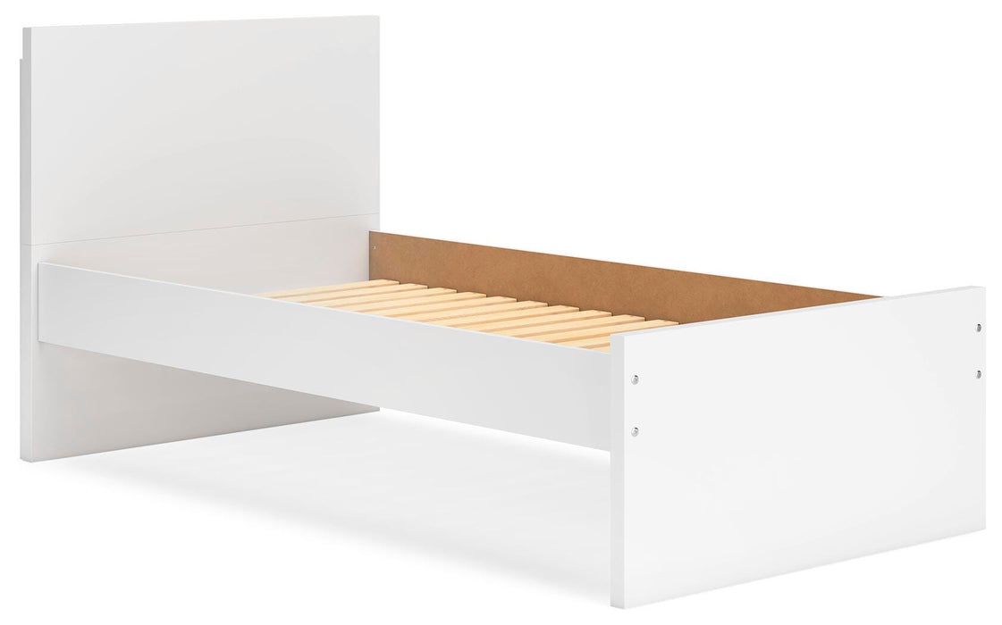 Signature Design White Twin Panel Platform Bed