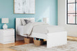 Signature Design White Twin Panel Platform Bed