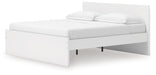 Signature Design White King Panel Platform Bed