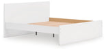 Signature Design White King Panel Platform Bed