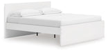 Signature Design White King Panel Platform Bed