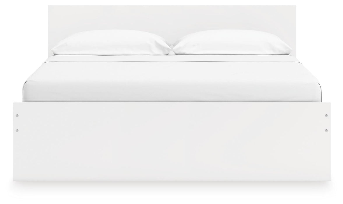 Signature Design White King Panel Platform Bed