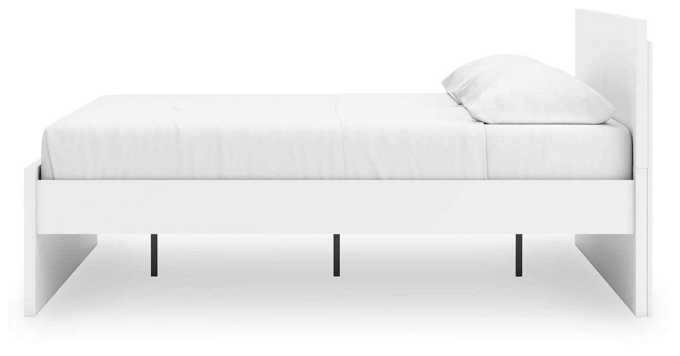 Signature Design White King Panel Platform Bed
