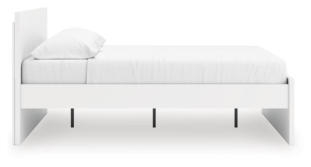 Signature Design White King Panel Platform Bed