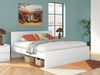 Signature Design White King Panel Platform Bed