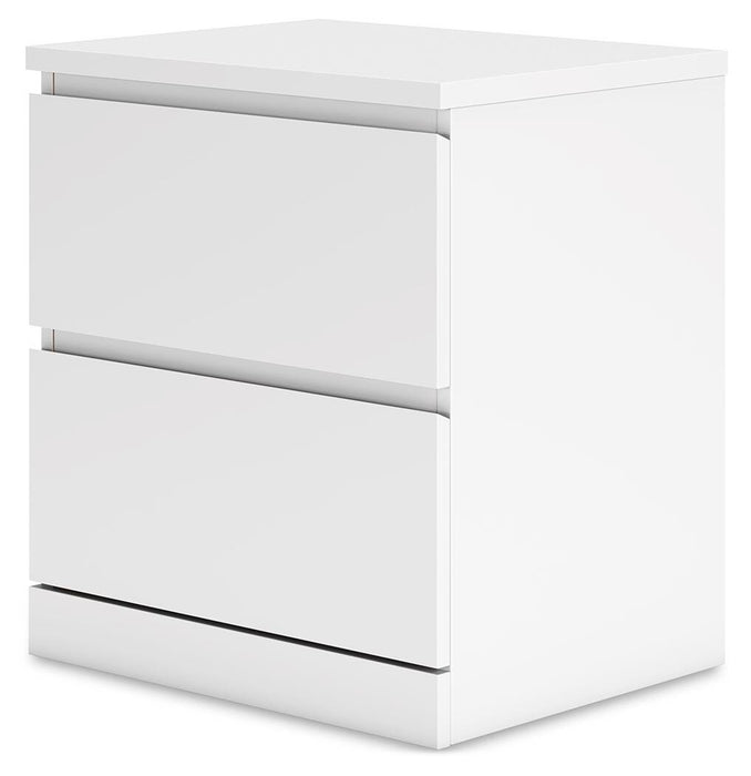 Signature Design White Two Drawer Night Stand