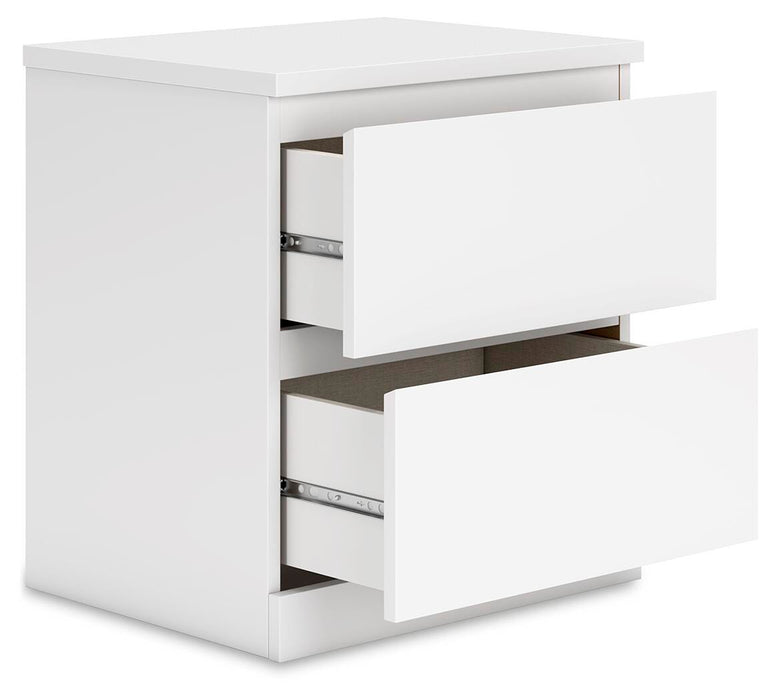Signature Design White Two Drawer Night Stand