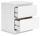 Signature Design White Two Drawer Night Stand