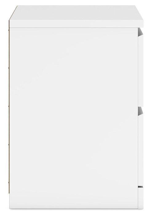 Signature Design White Two Drawer Night Stand