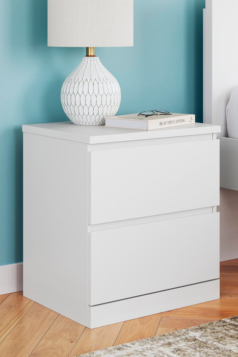 Signature Design White Two Drawer Night Stand