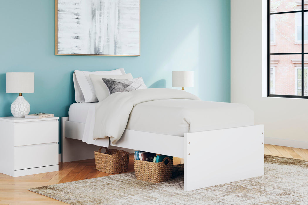 Signature Design White Twin Platform Bed