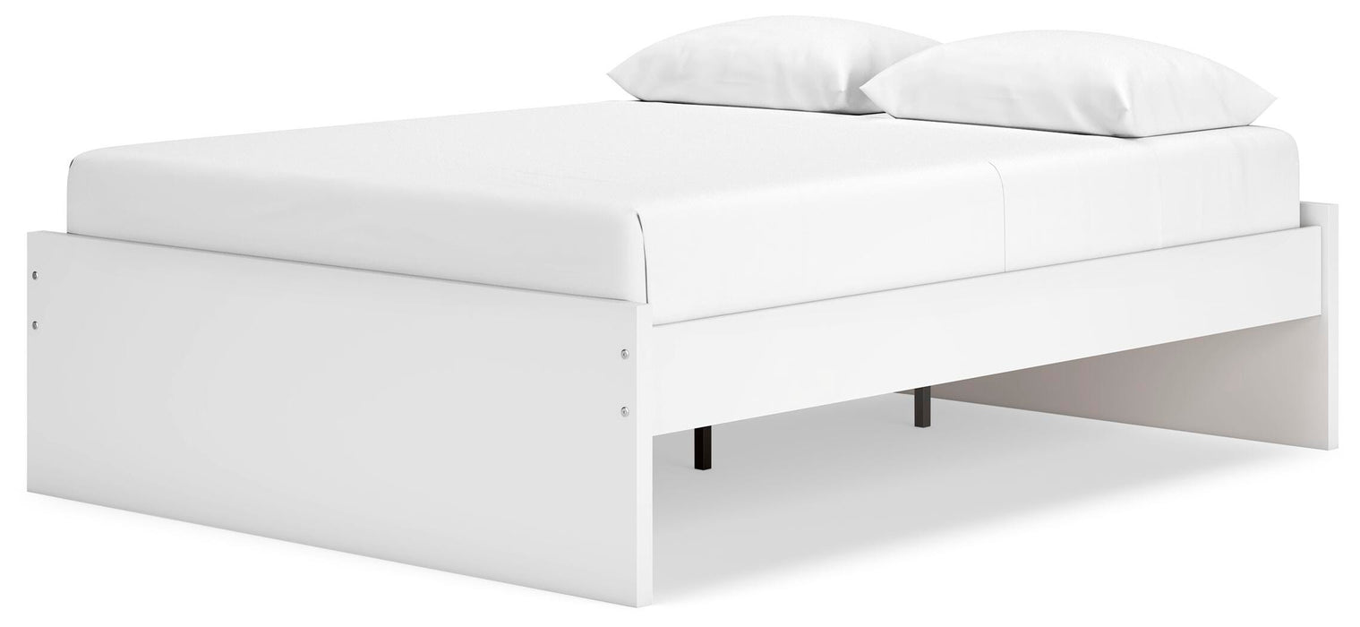 Signature Design White Queen Platform Bed
