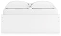 Signature Design White Queen Platform Bed