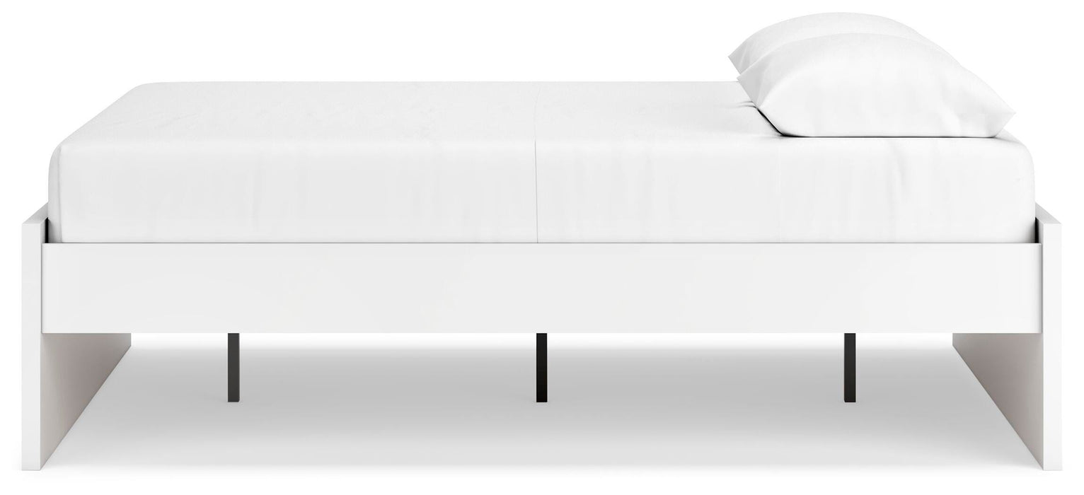 Signature Design White Queen Platform Bed