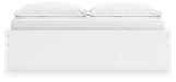 Signature Design White King Platform Bed with 2 Side Storage