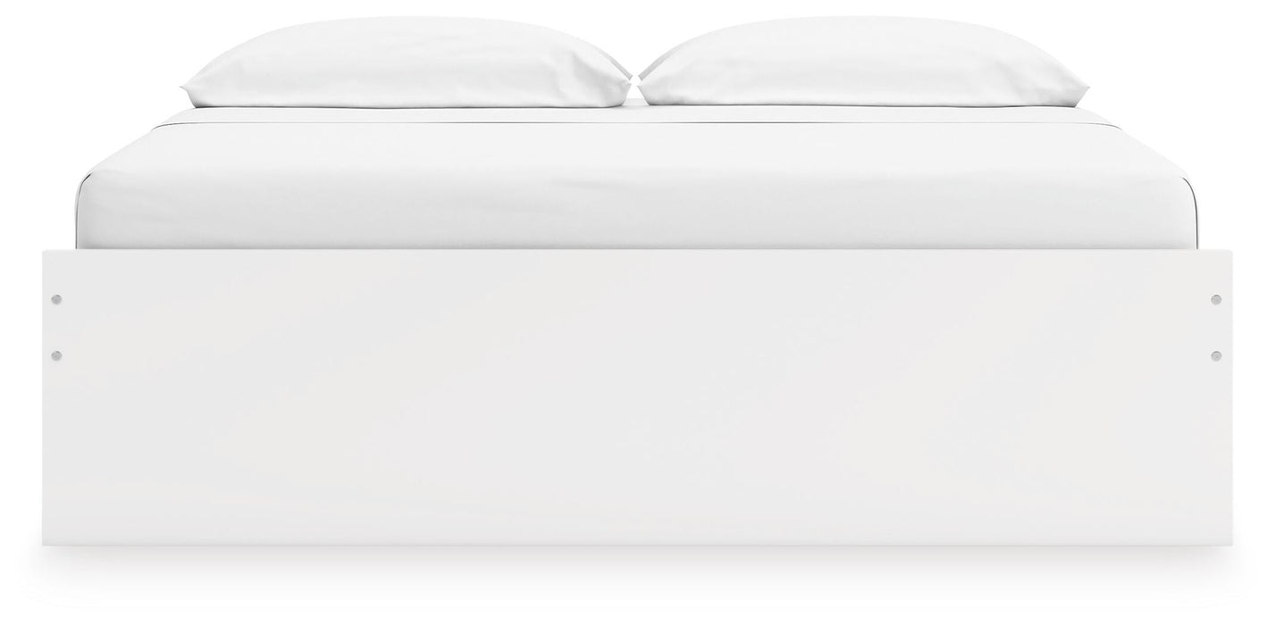 Signature Design White King Platform Bed