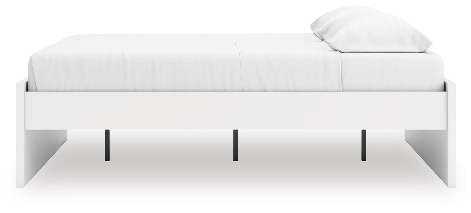 Signature Design White King Platform Bed