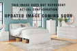 Signature Design White Queen Platform Bed with 1 Side Storage