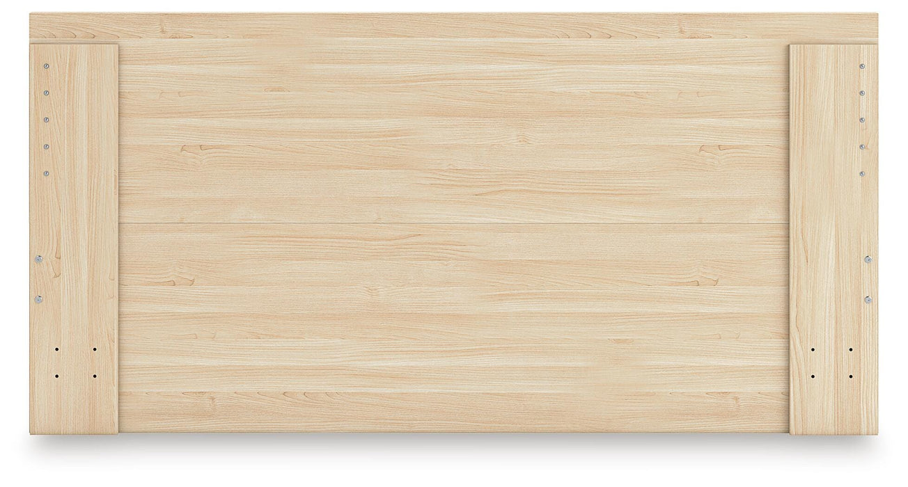 Signature Design Natural Queen Panel Platform Bed