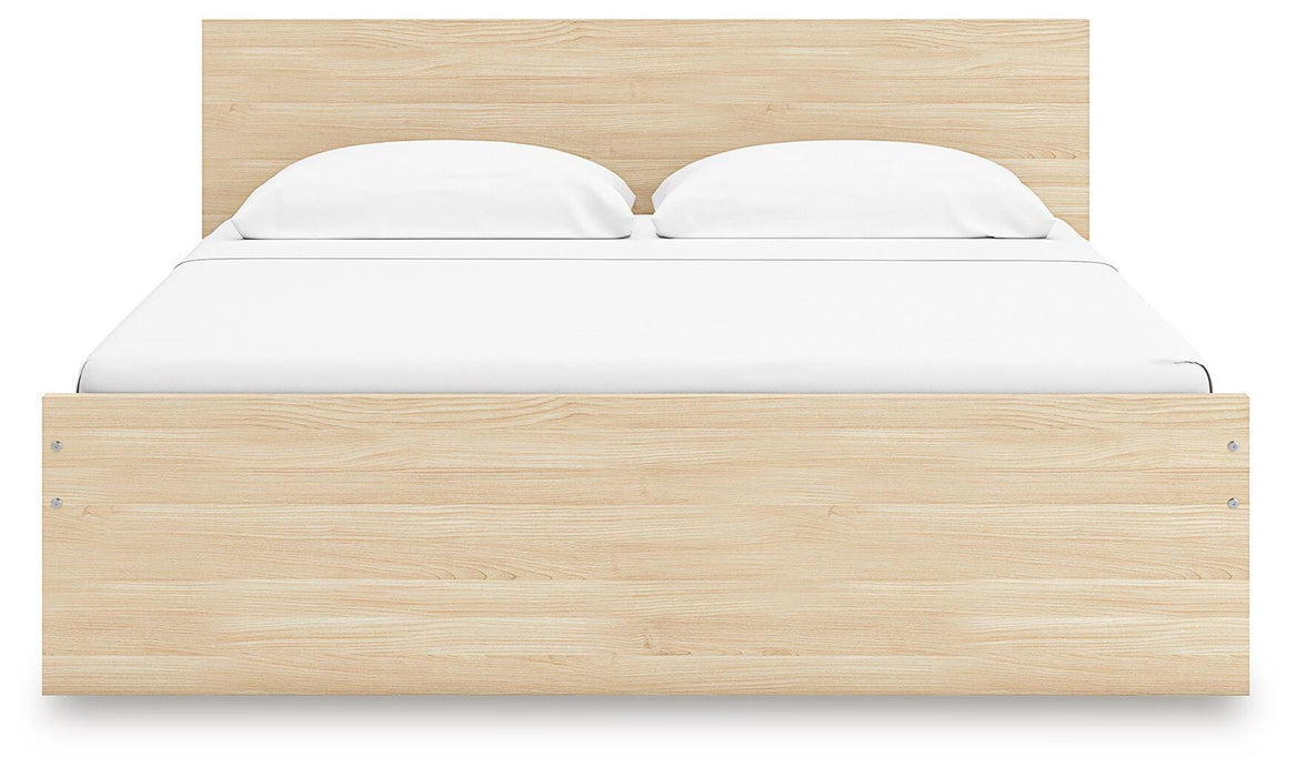 Signature Design Natural Queen Panel Platform Bed