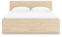 Signature Design Natural Queen Panel Platform Bed