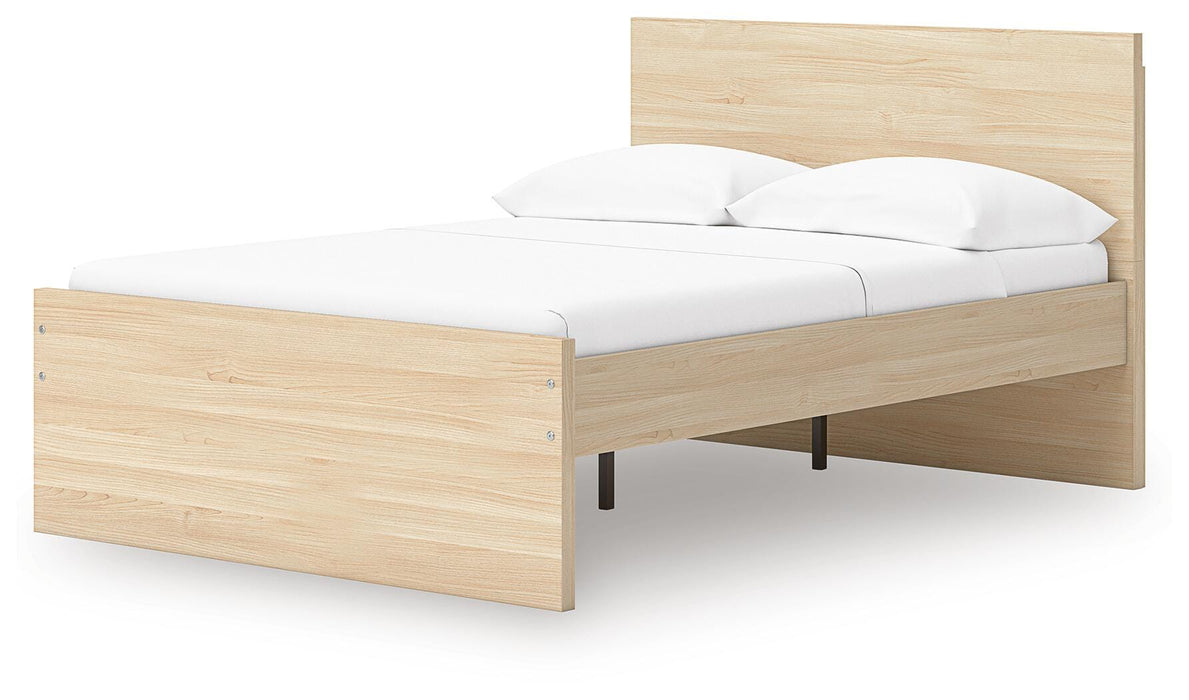 Signature Design Natural King Panel Platform Bed