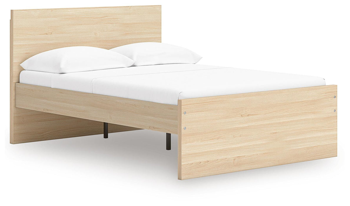 Signature Design Natural King Panel Platform Bed