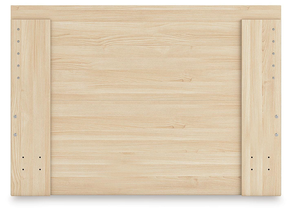 Signature Design Natural King Panel Platform Bed
