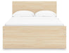 Signature Design Natural King Panel Platform Bed